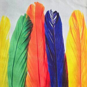5 PCS set of 3D Print Cushion Cover 16” x 16” Feathers
